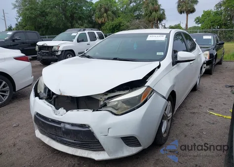 2015 Toyota Corolla Le from USA, damaged, VIN 2T1BURHEXFC269445